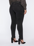 Vaqueros negros Zaffiro slim girlfit con aplicaciones image number 1