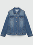 Giubbotto in denim con bottoni gioiello image number 4