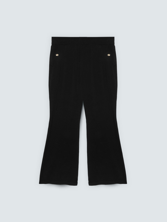 Flare-Hose aus Strick