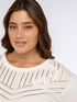 T-shirt in cotone con paillettes image number 0