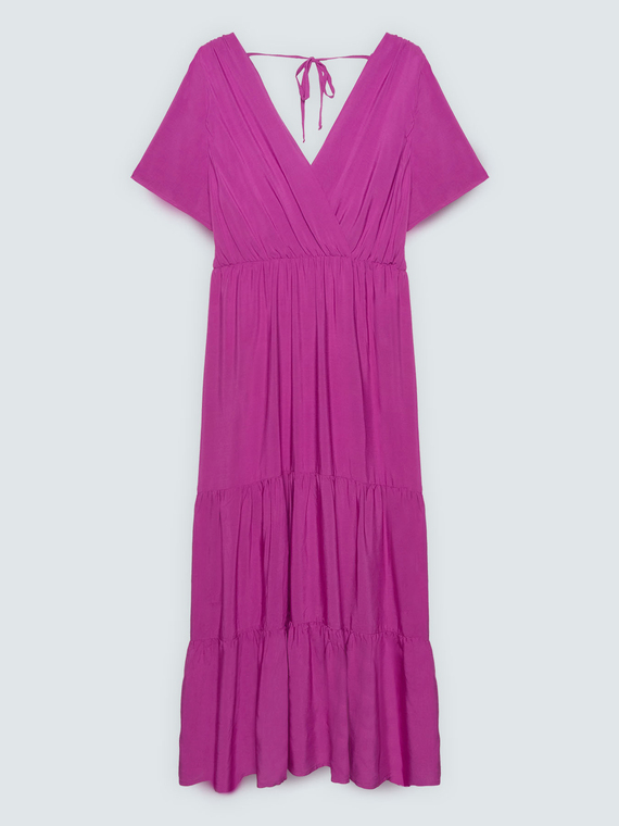 Long Smile viscose dress