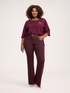 Flare jeans with belt image number 2