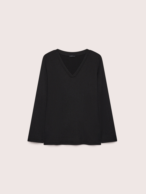 3D-Strick-T-Shirt mit Kettchen