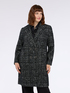 Boucl&eacute; fabric coat in wool blend image number 3