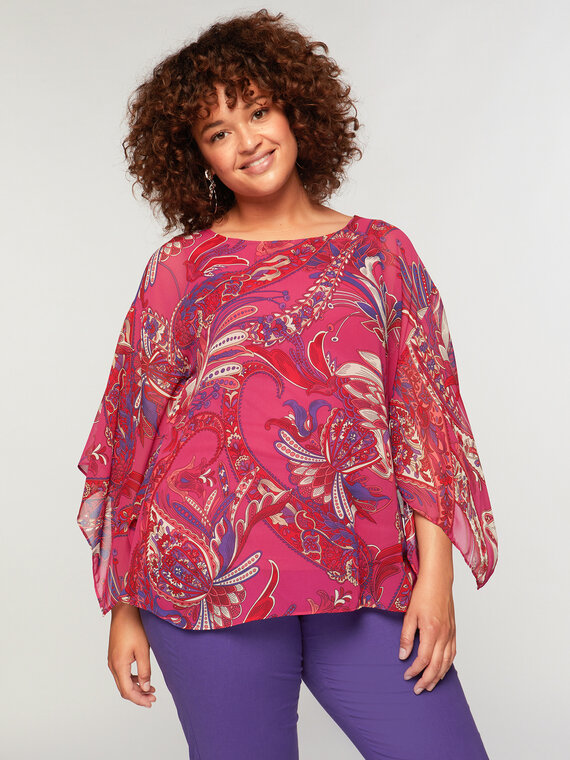 Fiorella Rubino Blusa elegante dalla stampa paisley Donna
