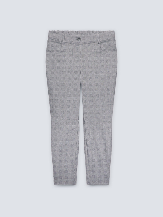 Patterned skinny trousers