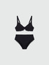 Bikini avec n&oelig;ud et cristal ton sur ton image number 5