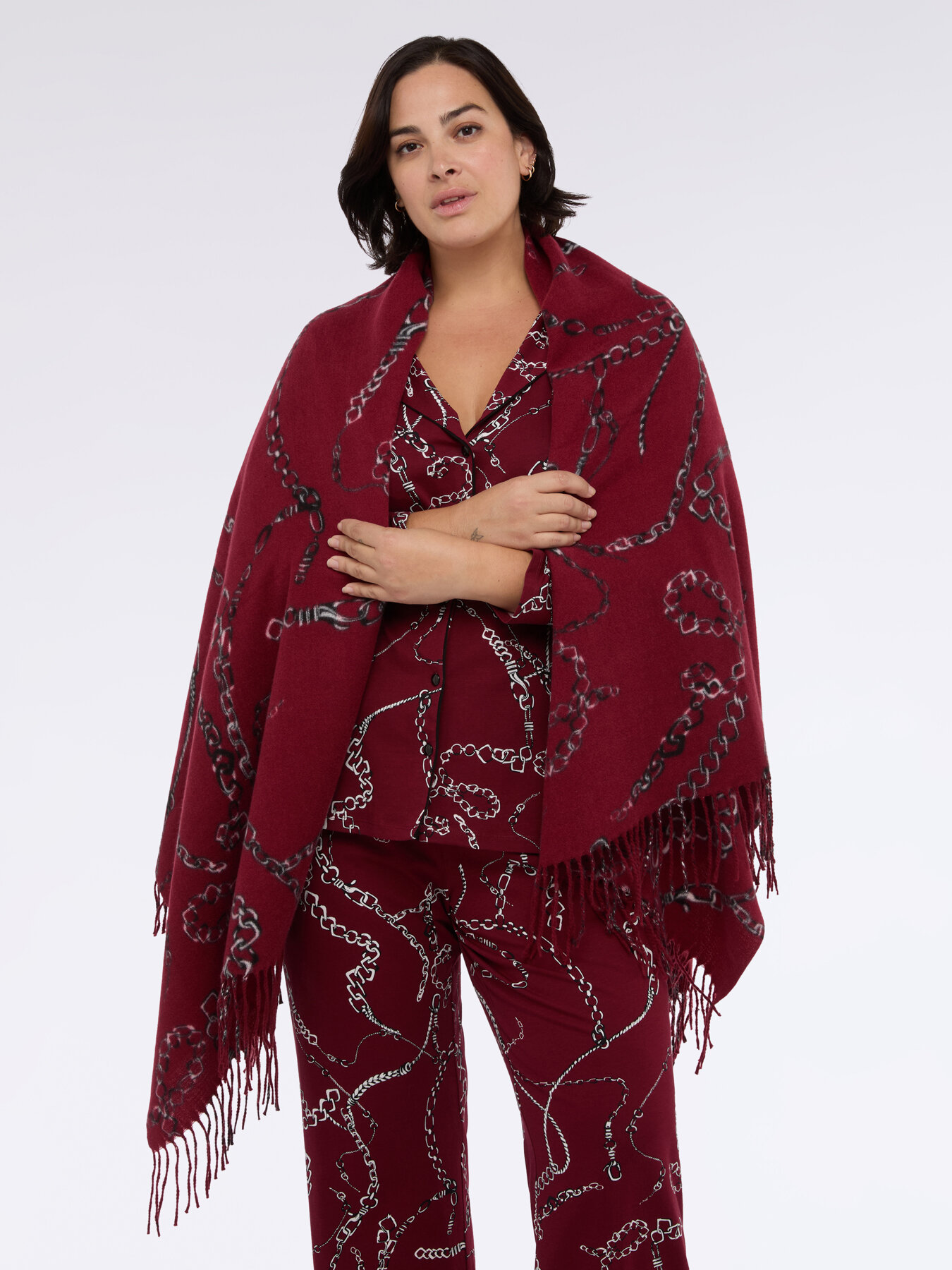 Blanket with fringes image number 0