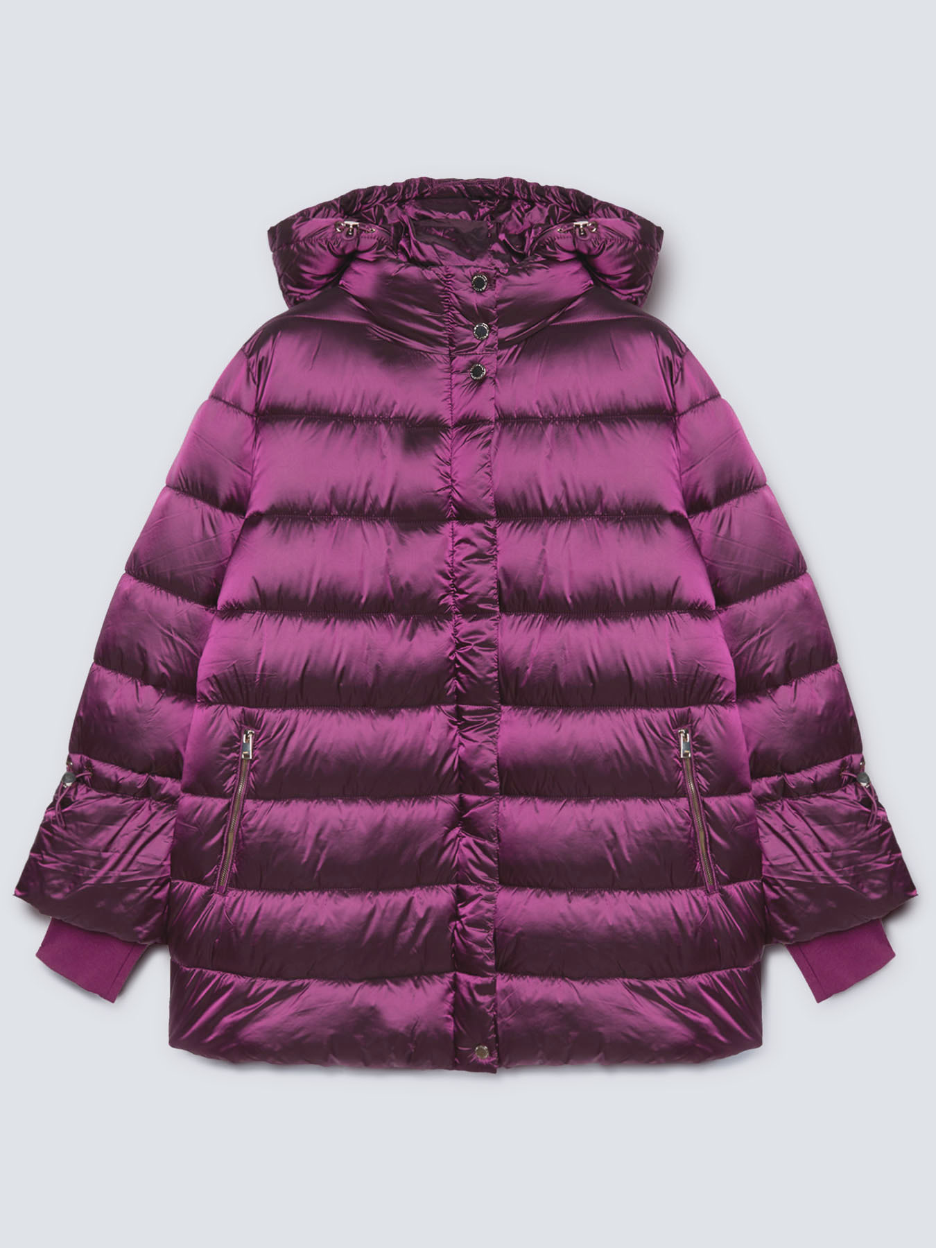 Iridescent nylon down jacket image number 4