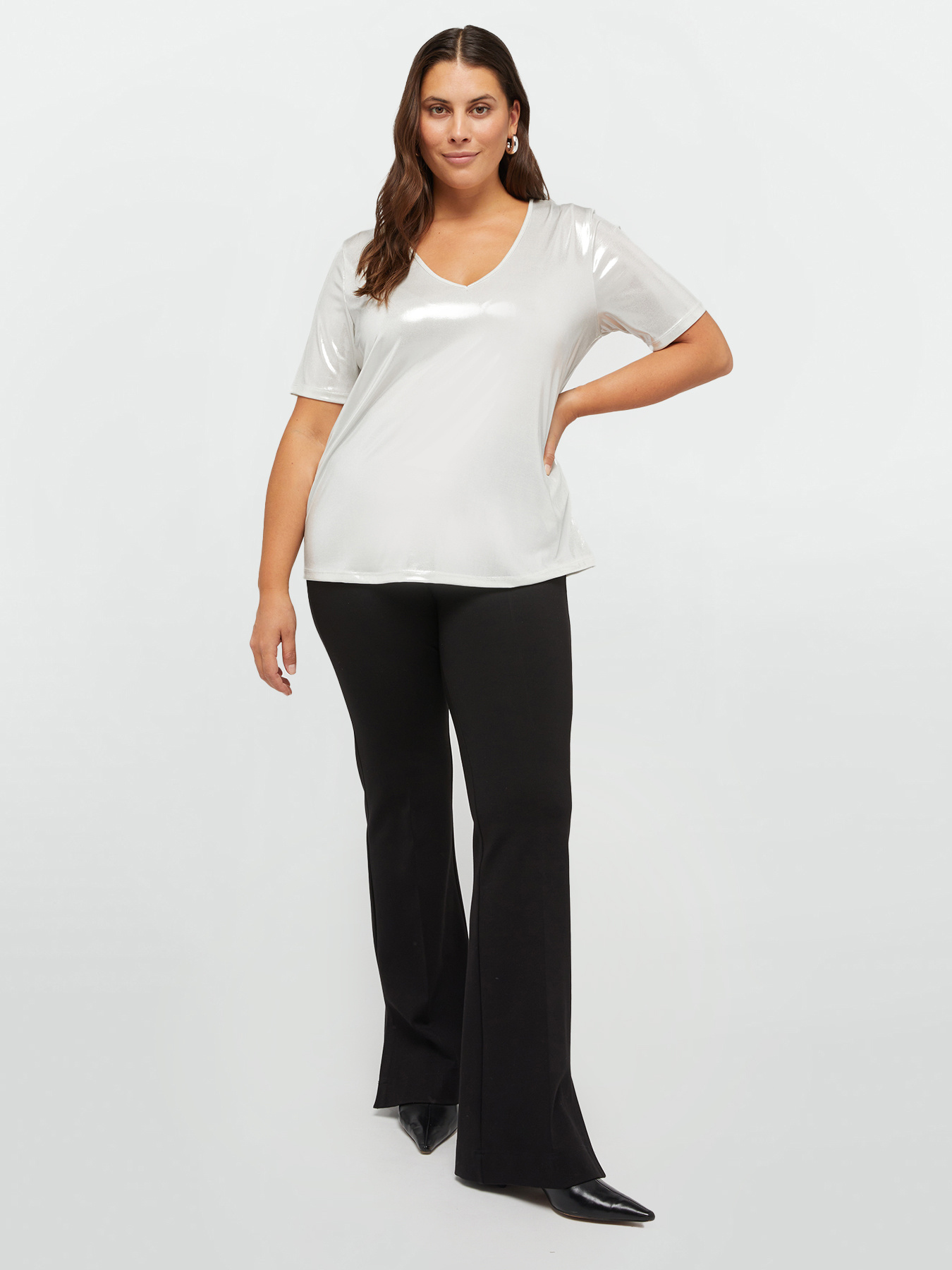 Shimmer-effect T-shirt image number 3