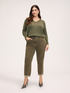 V-neck mohair blend sweater image number 2