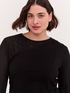 T-shirt with tulle insert image number 2