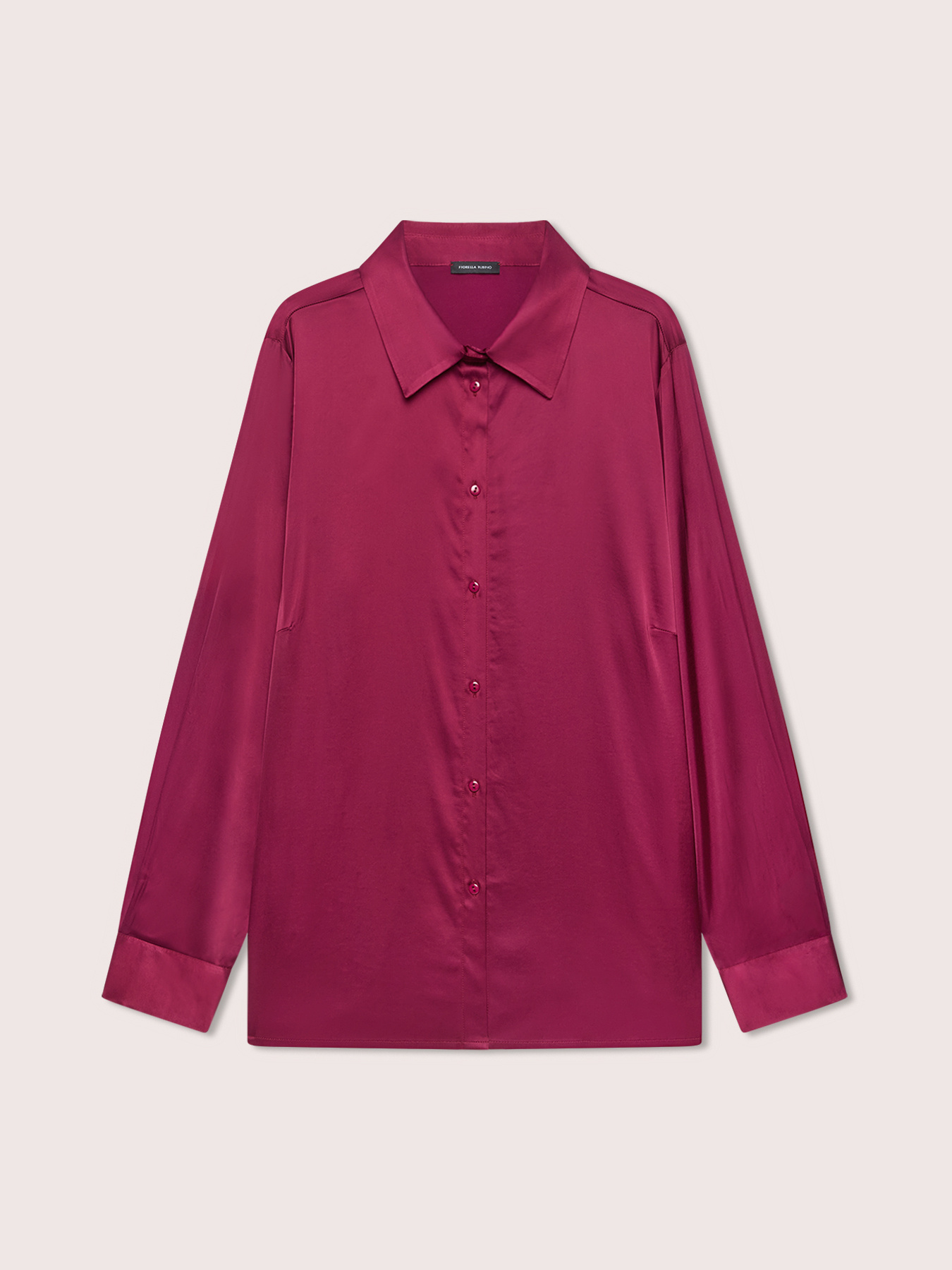 Stretch viscose satin shirt image number 5