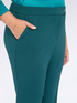 Kick flare pants in stretch fabric image number 4
