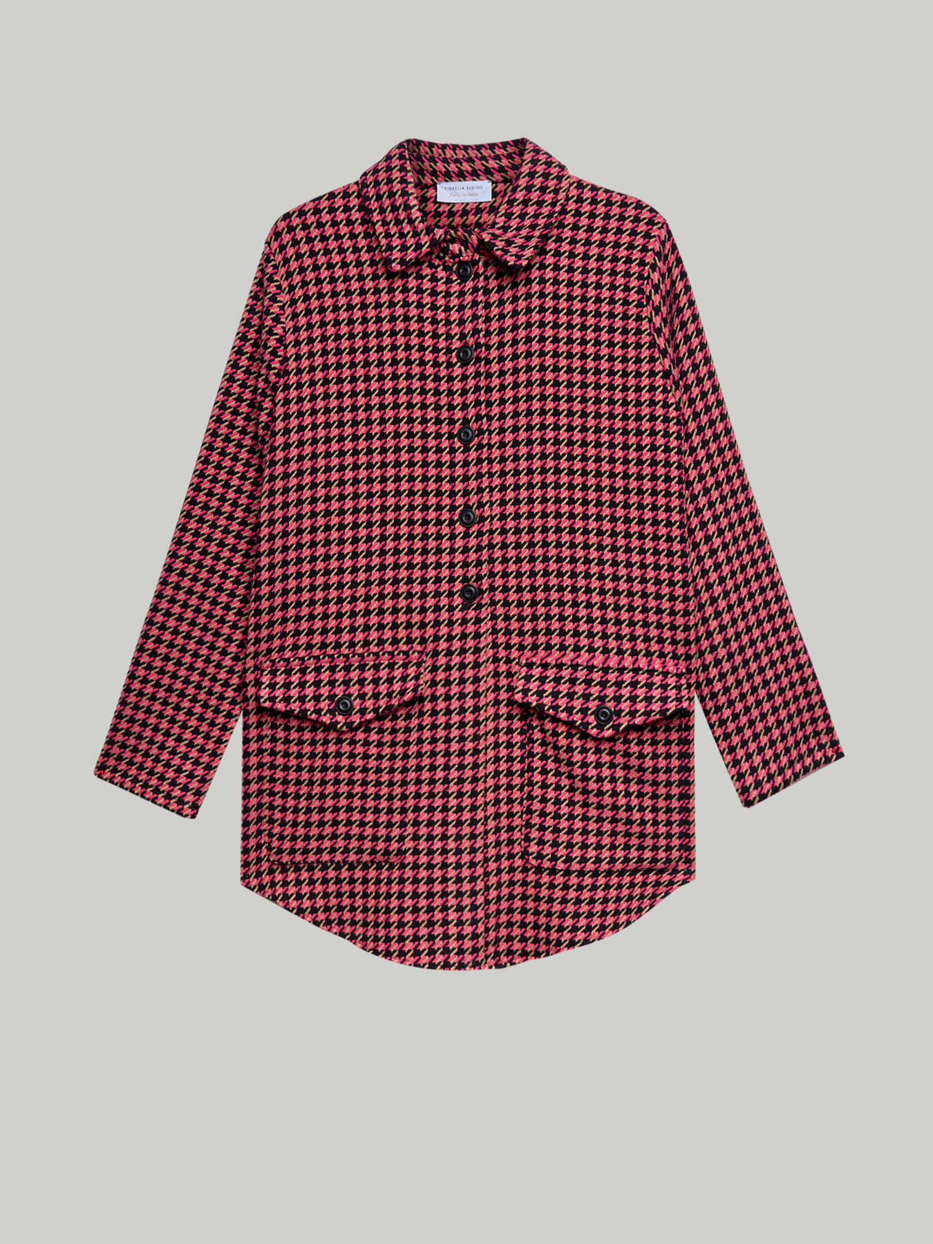 Houndstooth jacket with buttons image number 3