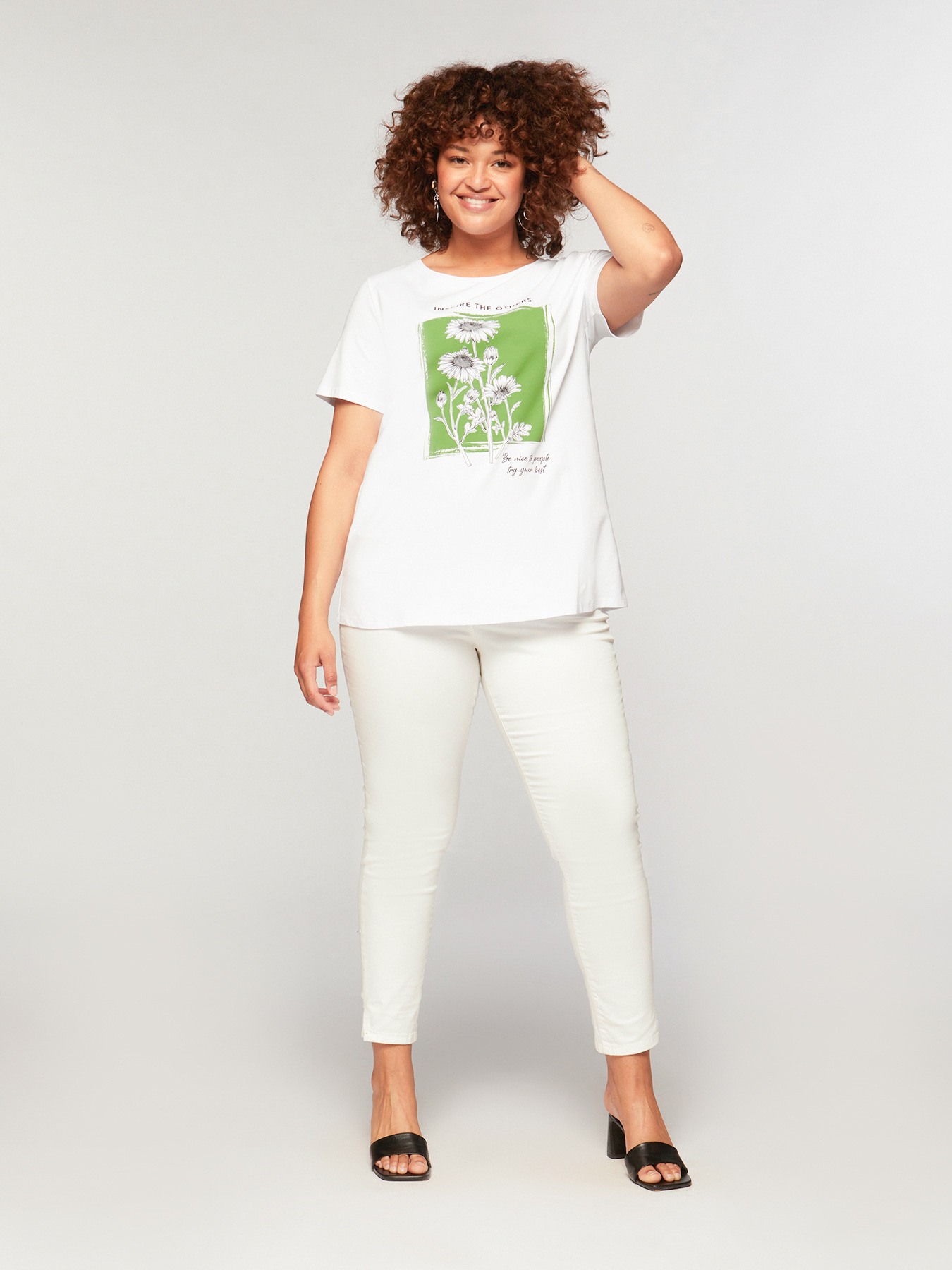 T-shirt in cotone con stampa image number 2