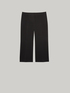 Pantaloni cropped tinta unita image number 3