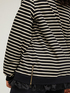 Striped sweatshirt with black trims image number 2
