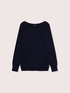 Crew-neck sweater with micro sequins image number 4