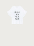 T-shirt with lettering and rhinestones image number 3