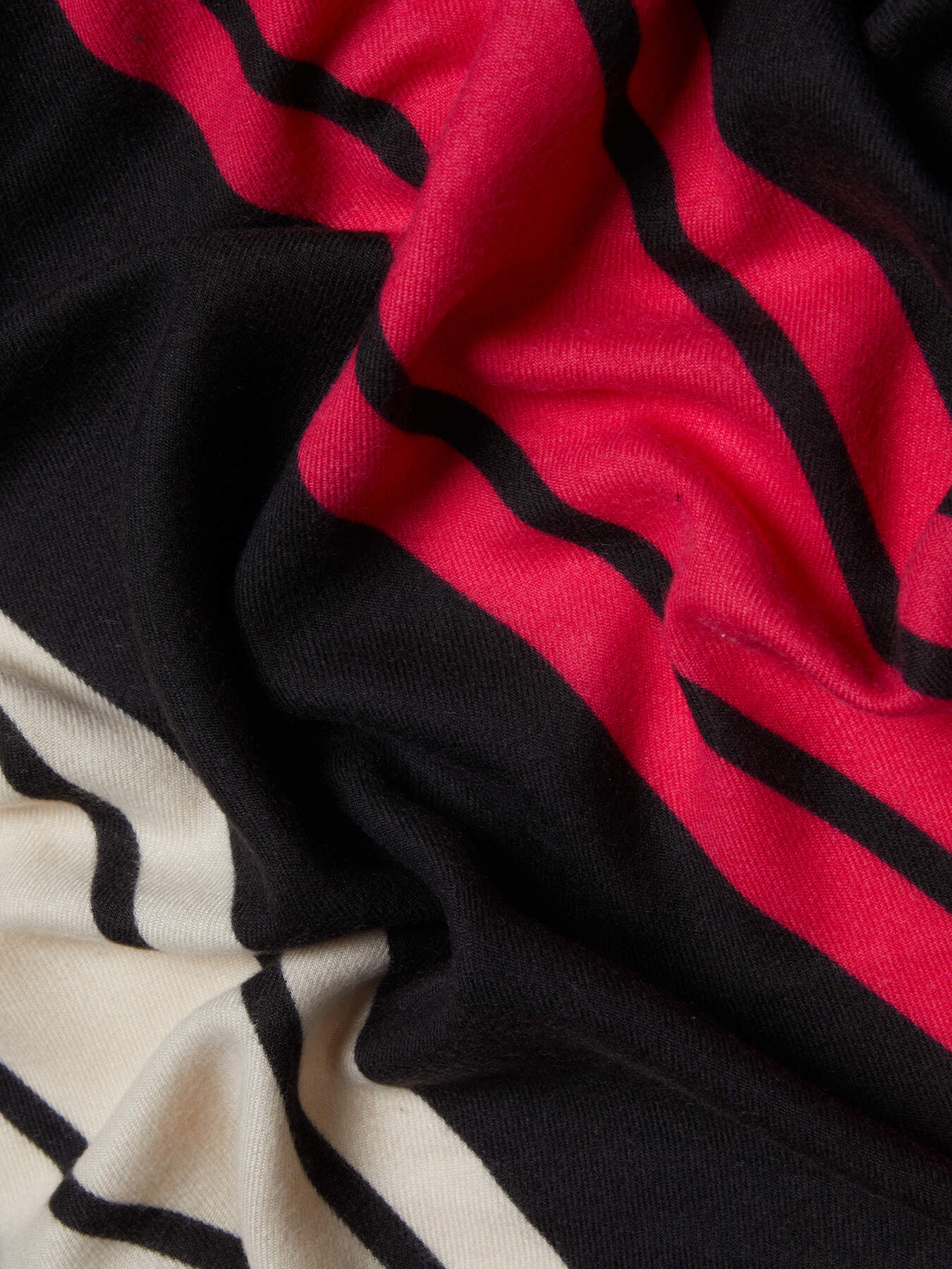 Maxi sciarpa rigata image number 1