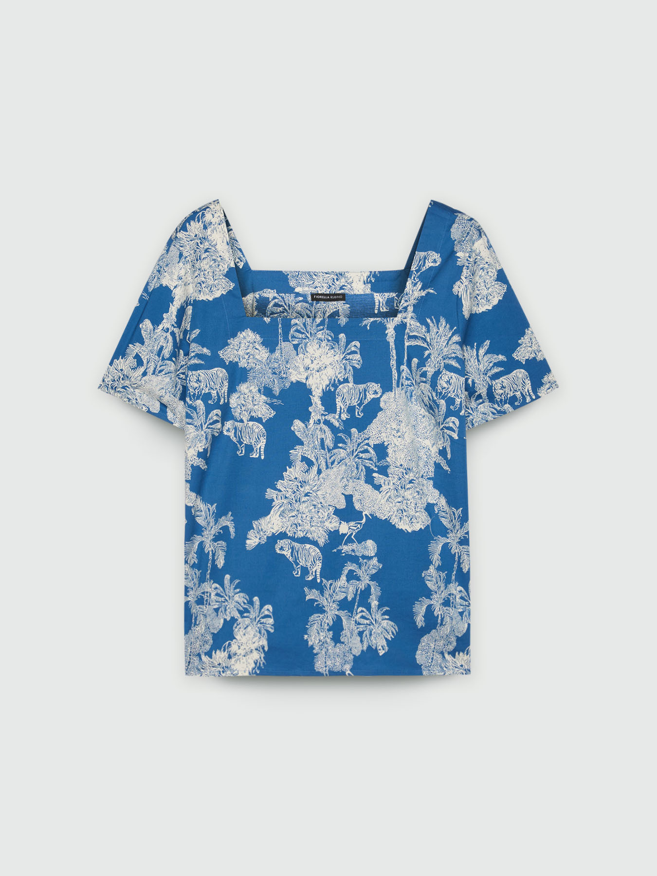 Jungle print blouse image number 4