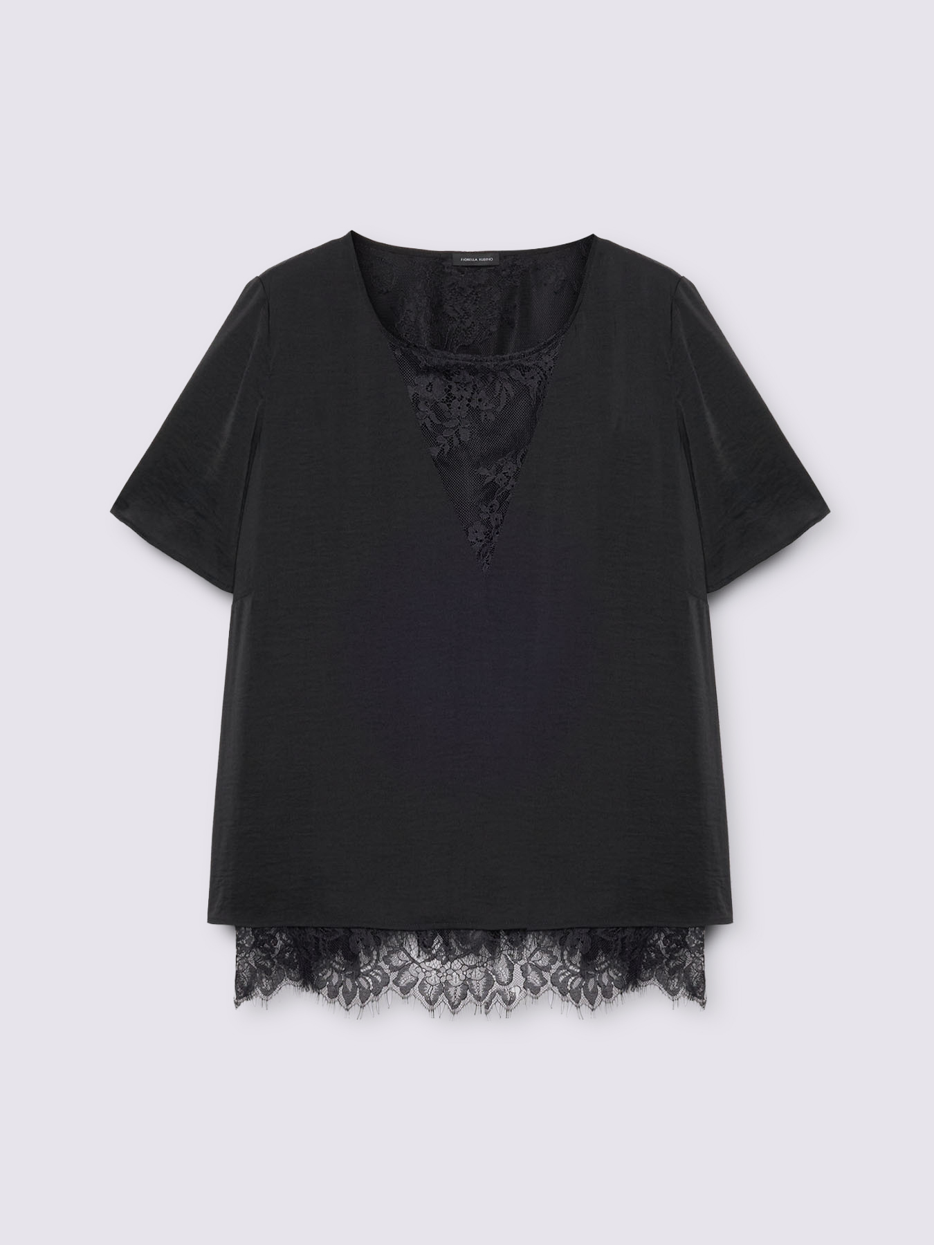 Seidenbluse mit Spitzendetails image number 4