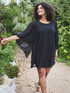 Georgette dress with maxi kimono sleeves image number 0