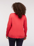 Sweater with scalloped neckline image number 1