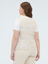 Camiseta con top de crochet image number 2