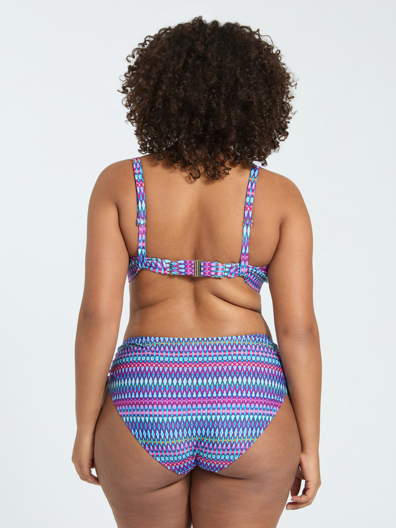 Bikini con estampado multicolor y lazos image number 1