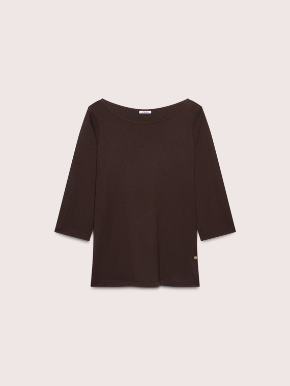 T-Shirt mit Carr&eacute;-Ausschnitt