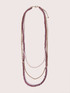 Collar multihilo con cristales facetados image number 1