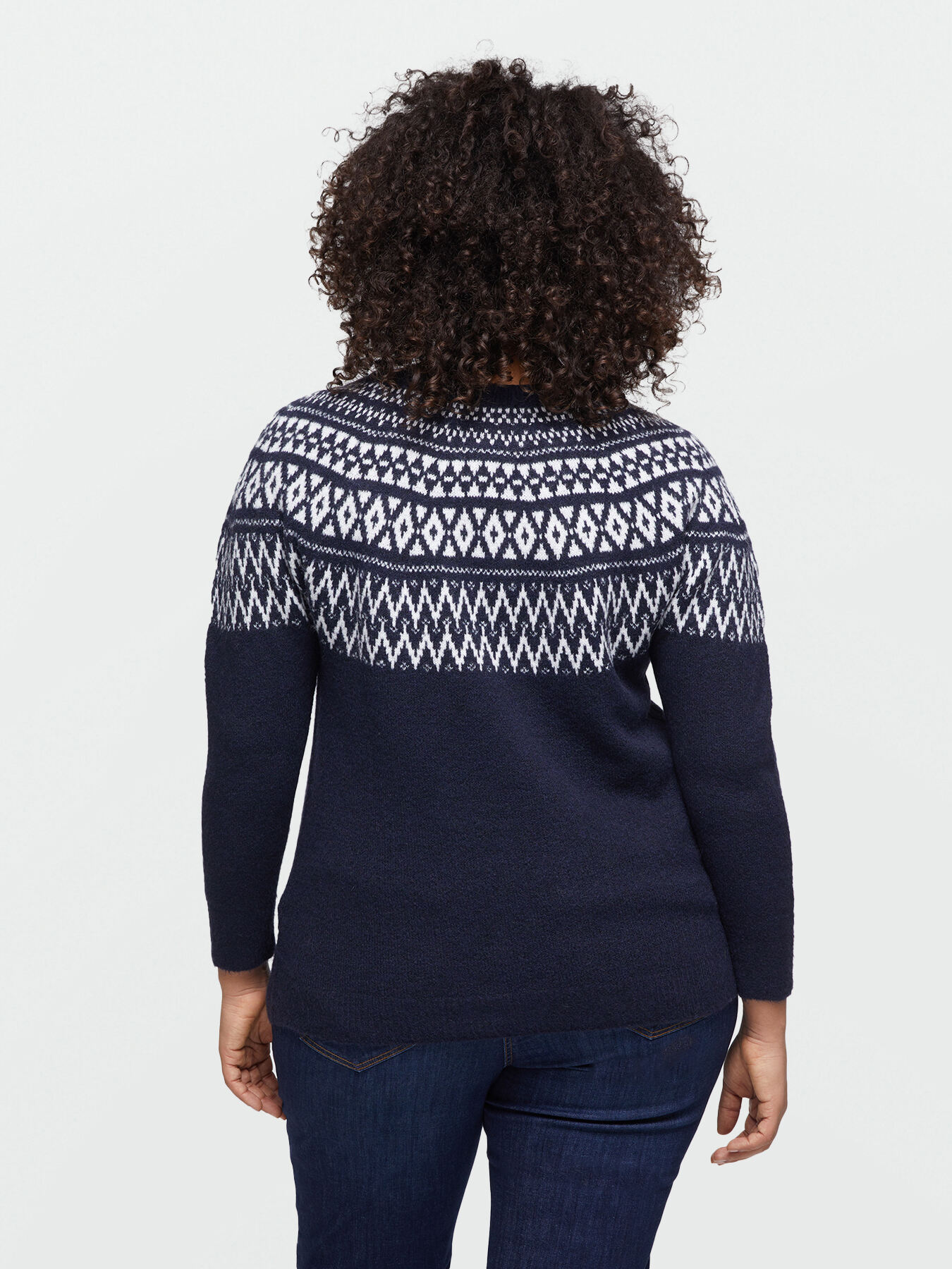 Pull jacquard &agrave; motifs fair isle image number 1