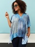 Blouse with faded bandana print image number 0
