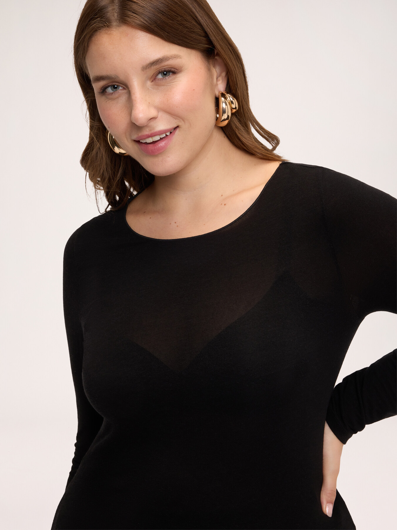 Second-Skin-Pullover aus Kaschmirmischung image number 3