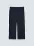 Pantaloni cropped con bordi in sangallo image number 4