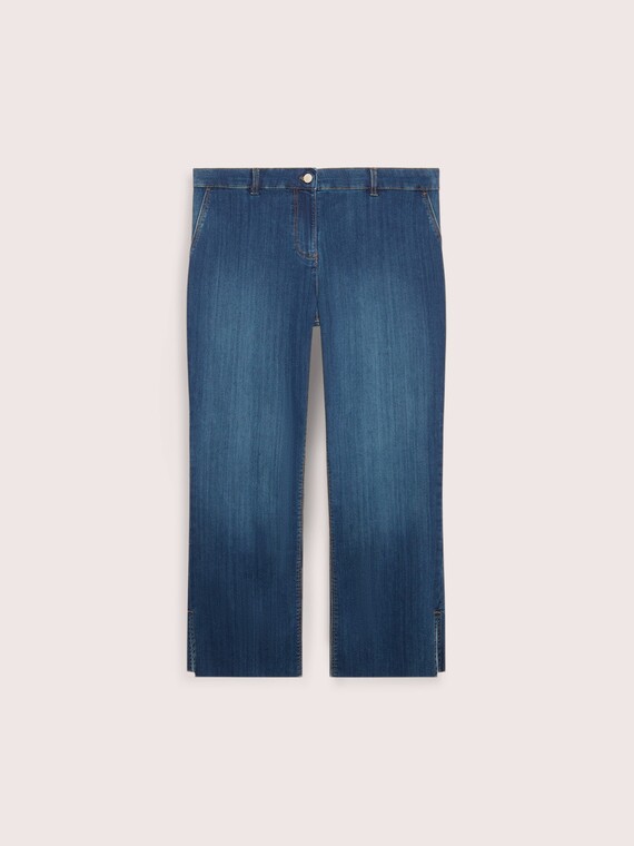 Kick Flare Jeans with Slit