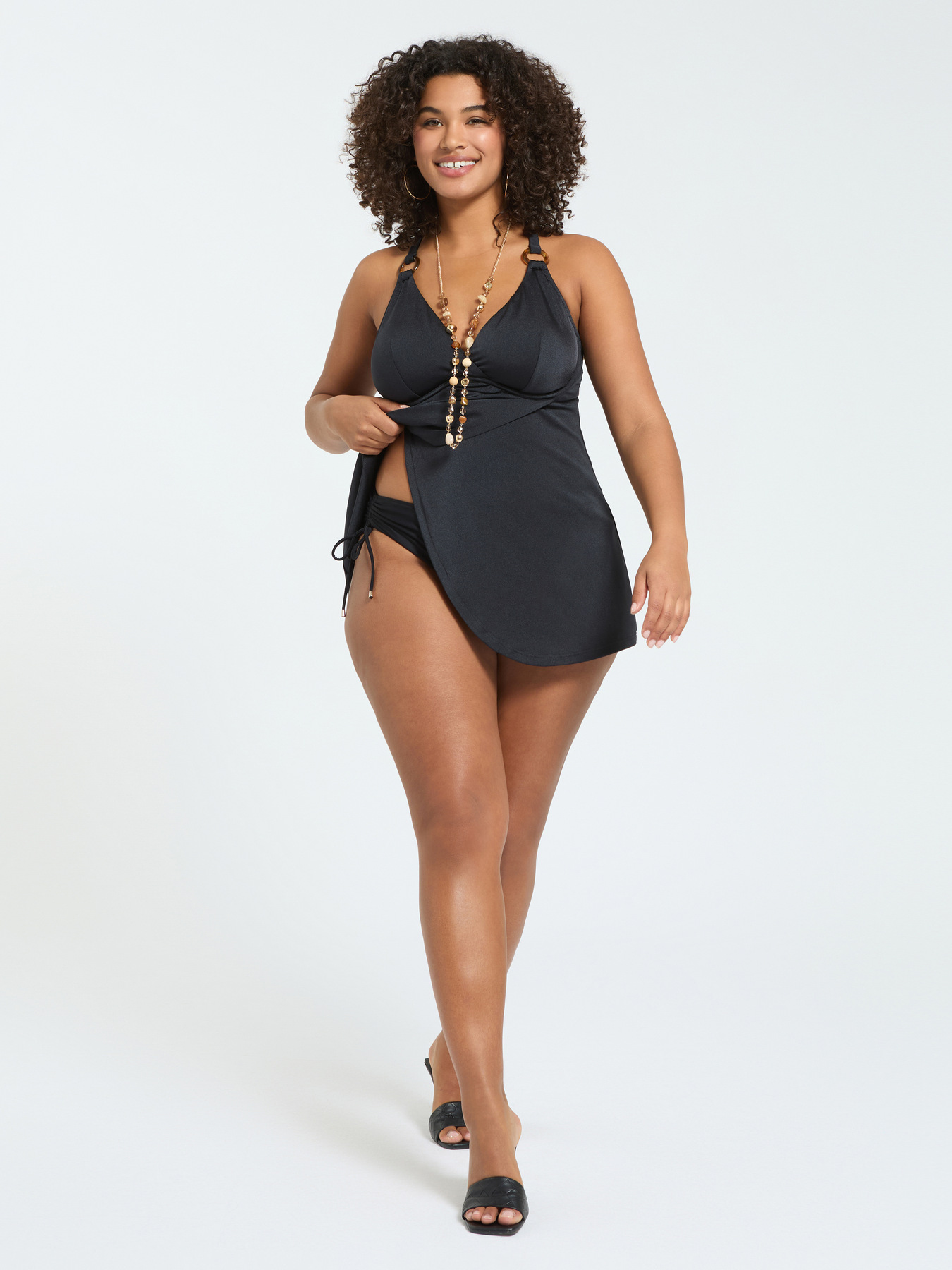 Slip con drappeggio e laccetti image number 3