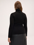 Second-skin turtleneck sweater in cashmere blend image number 1
