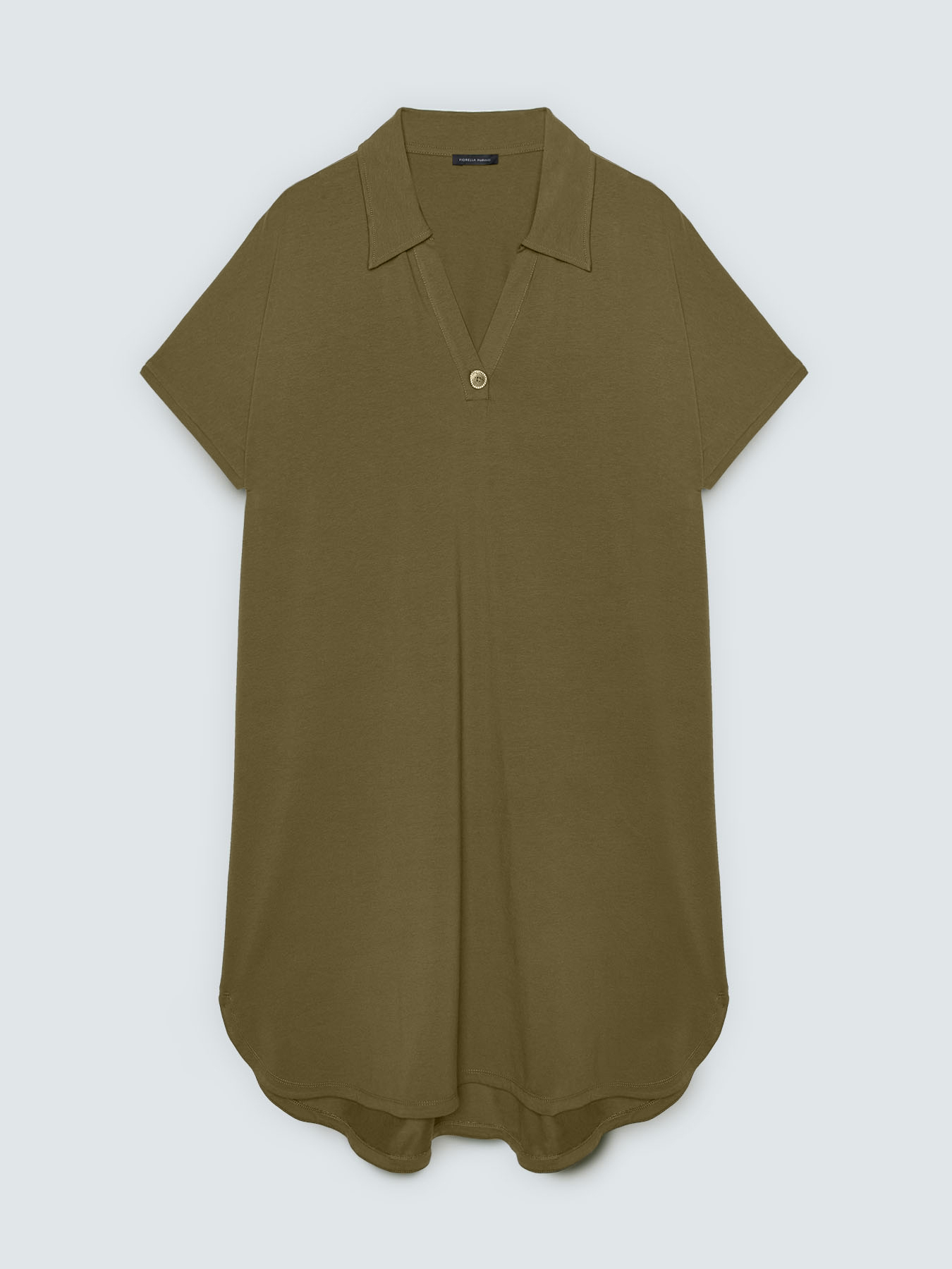 Vestito con colletto polo e bottone gioiello image number 4