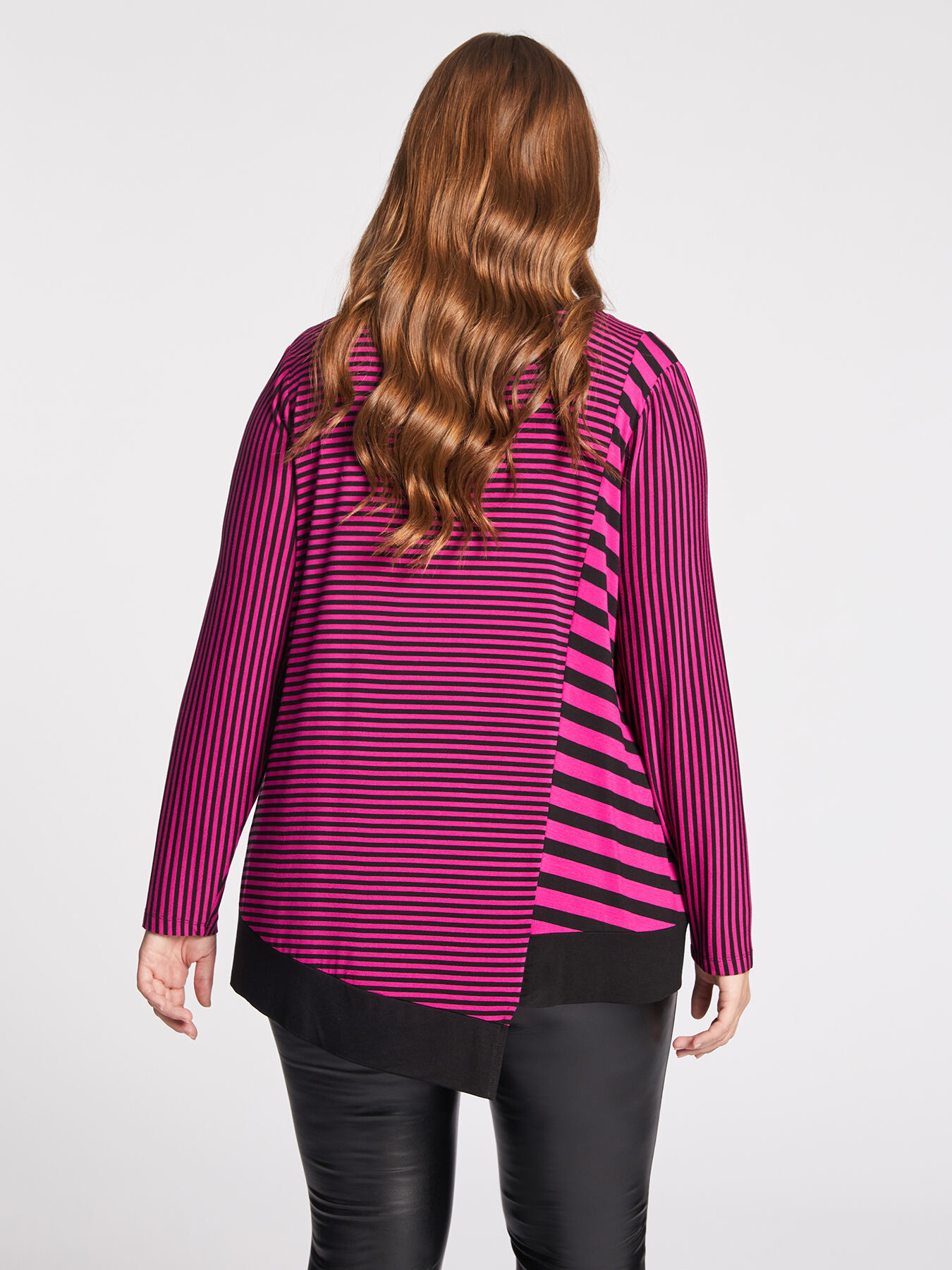 T-Shirt mit Streifen-Mix image number 1