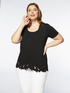 T-shirt with lace hem image number 2