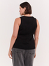 Ribbed cotton jersey top image number 1