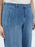 Jeans baggy in denim effetto washed image number 3