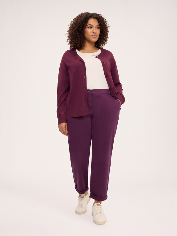 Cotton blend chino pants
