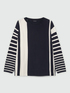 gestreifter Pullover mit Viskose LENZING&trade; ECOVERO&trade; image number 4