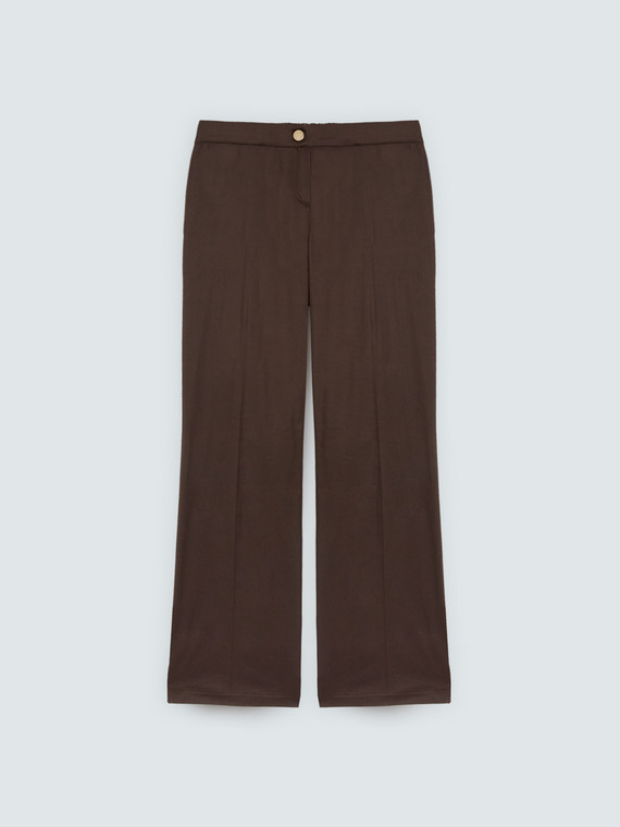 Pantalones de algod&oacute;n el&aacute;sticos regulares