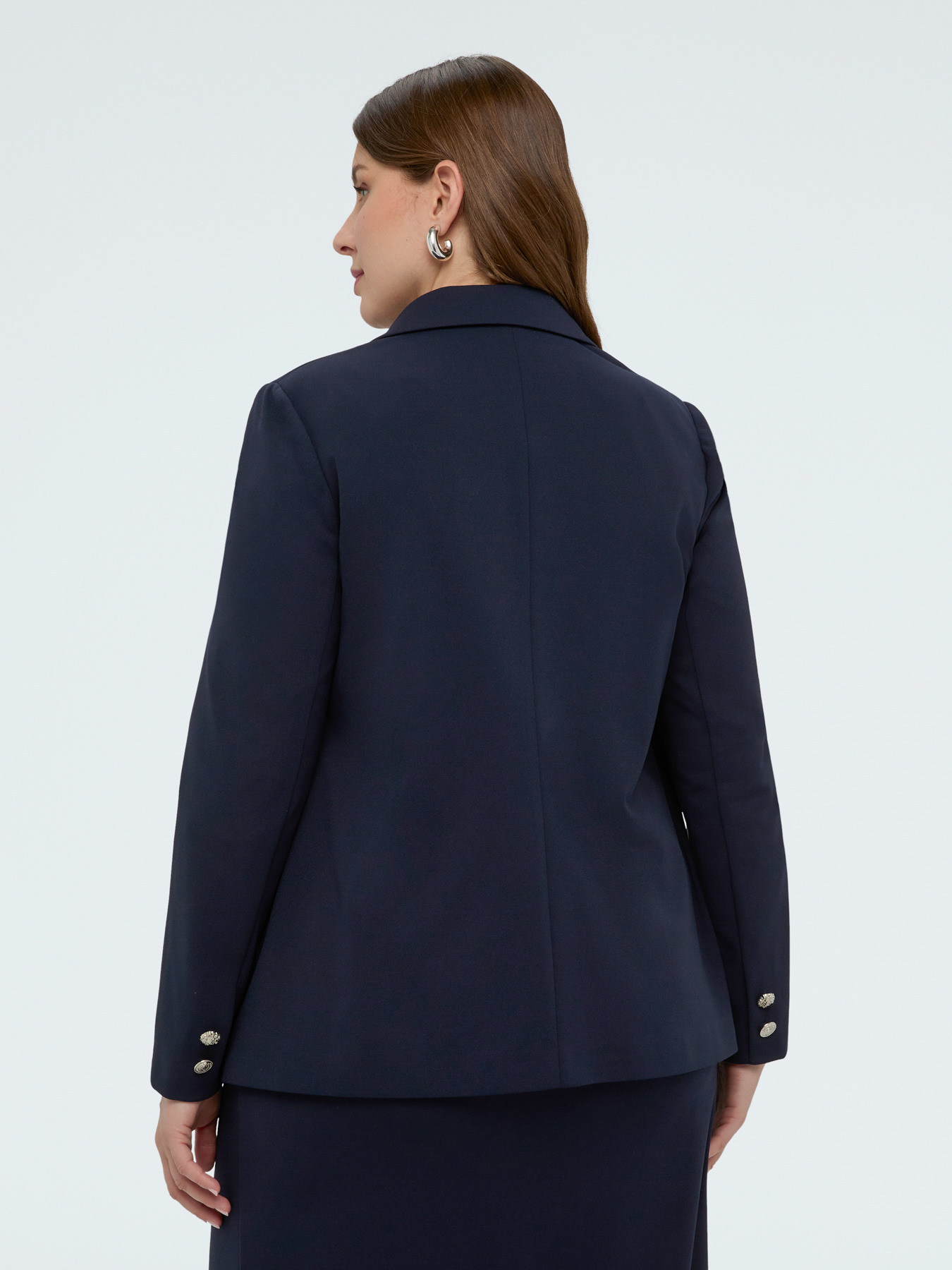 Blazer mit Doppelreiher-Effekt aus Stretch-Gewebe image number 1