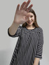 Mixed stripe T-shirt image number 2